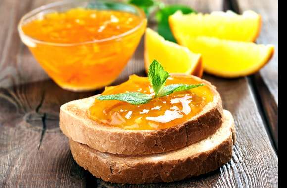 Orange (Fruit) Bread Food Jam wallpapers hd quality