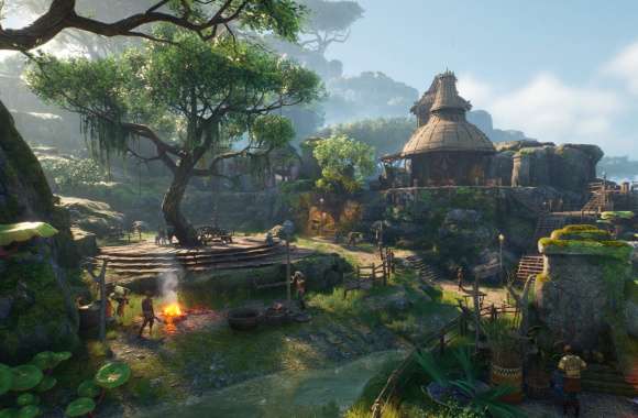 Outcast 2 A New Beginning – Lush Game World Village Scene
