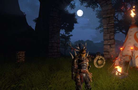 Outward Game Moonlit Campsite