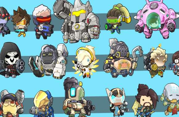Overwatch Chibi Heroes wallpapers hd quality