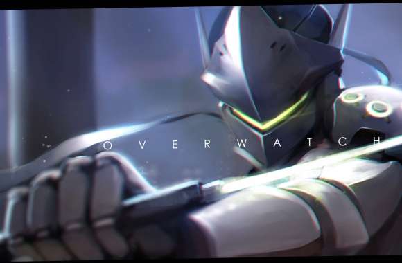 Overwatch Genji HD Warrior Wallpaper