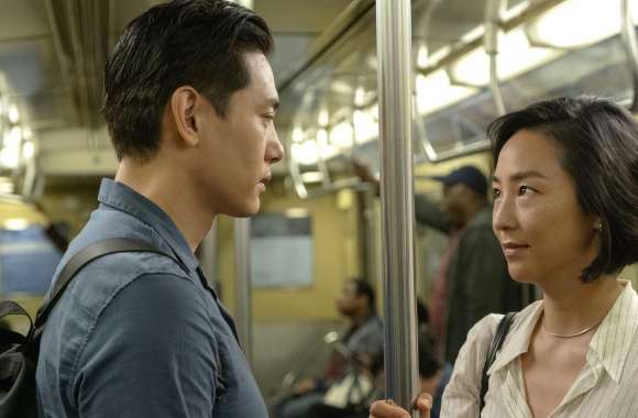 Past Lives Movie - Intimate Subway Encounter