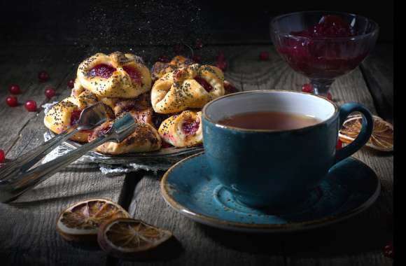 Pastry Still Life Cup Food Tea