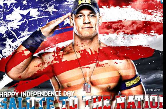 Patriotic Independence Day Salute Featuring Celebrity Wrestler