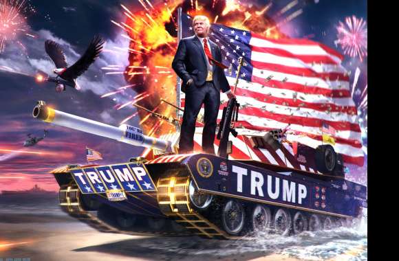 Patriotic Presidential Tank wallpapers hd quality