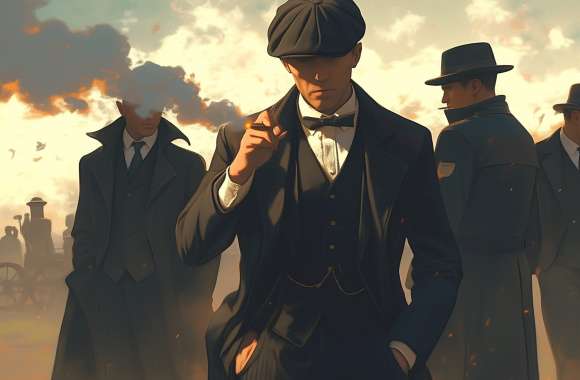 Peaky Blinders with a Stylish Beret Flair