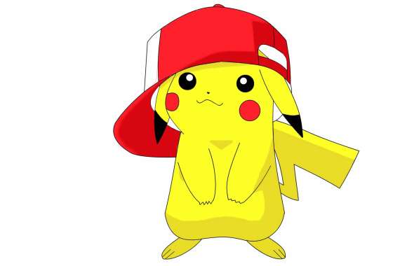 Pikachu in Cap HD Anime Wallpaper