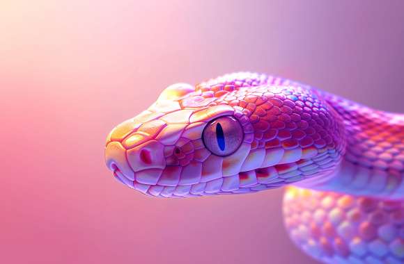 Pink Serpent Majesty - HD Animal Desktop Wallpaper