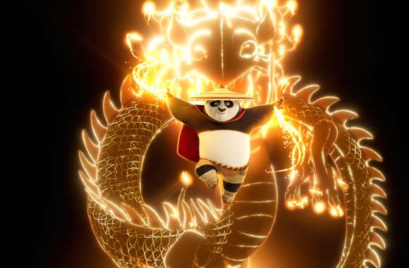 Po The Dragon Warrior in Kung Fu Panda 4