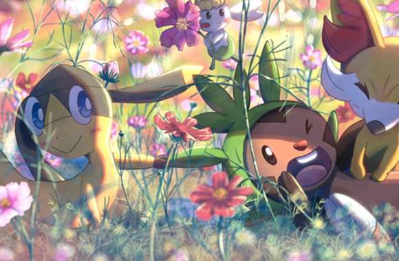 Pokémon Adventures in a Flower Field