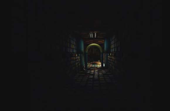 Poppy Playtime Game Mysterious Corridor Desktop Background