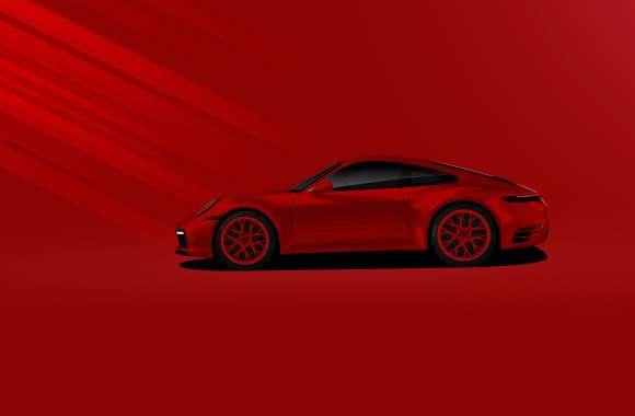 Porsche 911 Carrera 4s illustration