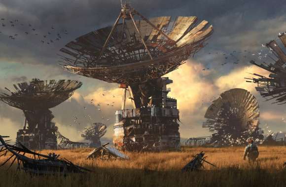 Post Apocalyptic Satellite Sci-Fi