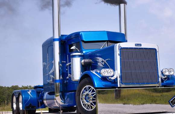 Powerful Blue Truck wallpapers hd quality