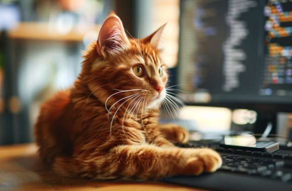Programmer Cat wallpapers hd quality