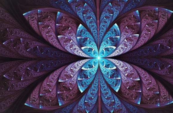 Psychedelic Fractal Flower