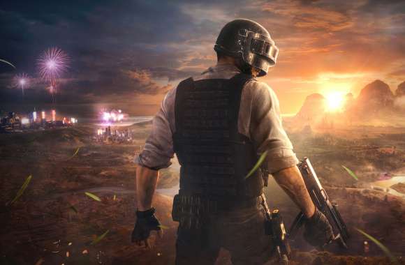 PUBG Warrior Sunset - HD Gaming Wallpaper wallpapers hd quality