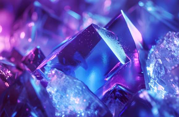 Purple aesthetic Crystals wallpapers hd quality