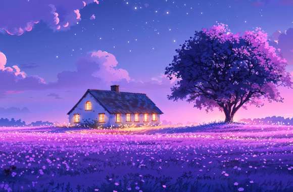 Purple aesthetic Scenery