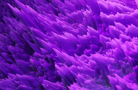 Purple Peaks Abstract