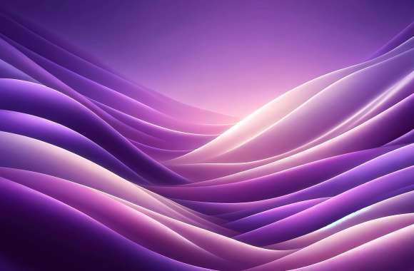 Purple Waves Abstract