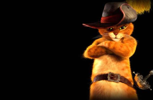 Puss in Boots - The Dashing Hat-Cat wallpapers hd quality