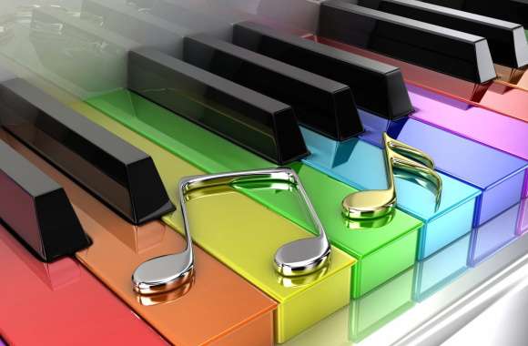 Rainbow Piano Melody wallpapers hd quality