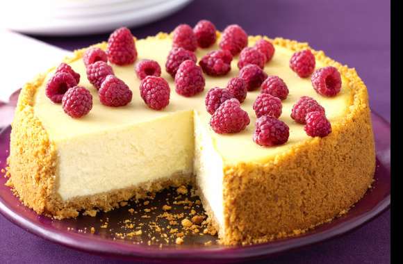 Raspberry Pastry Cake Food Cheesecake