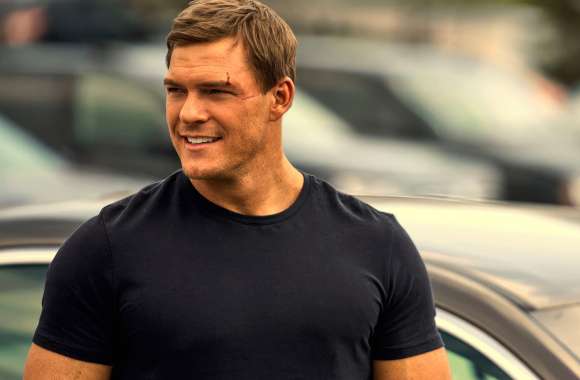 Reacher TV Series HD Desktop Wallpaper Featuring Lead Actor