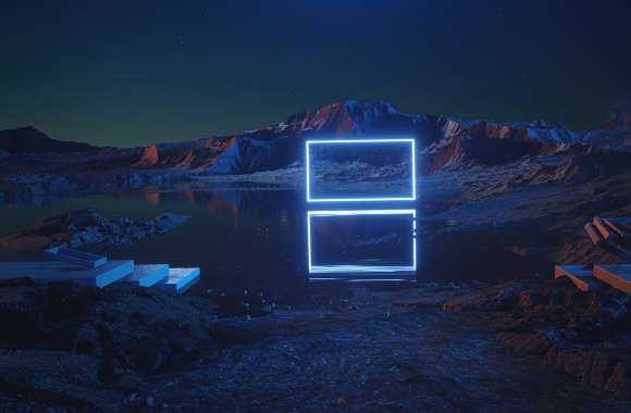 Rectangle Neon light