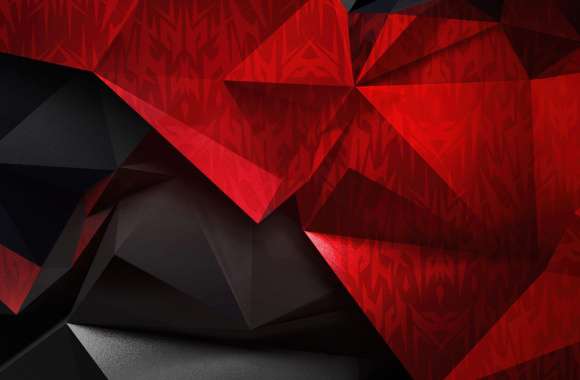 Red abstract Polygonal wallpapers hd quality