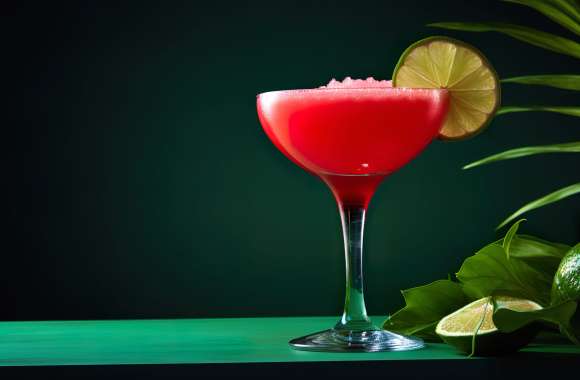 Red Daiquiri Cocktail Wallpaper