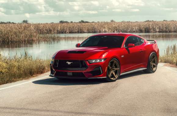 Red Ford Mustang GT