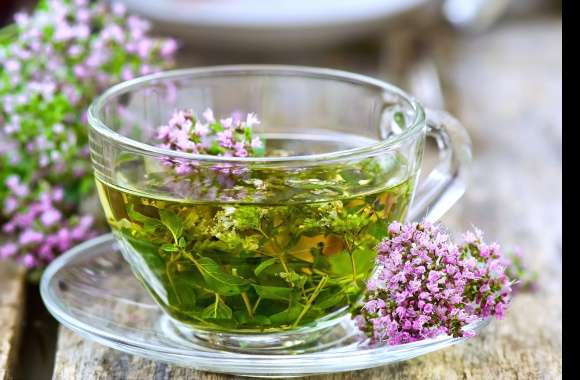 Refreshing Herbal Tea with Flowers - wallpapers hd quality