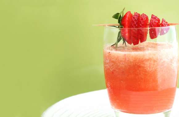 Refreshing Strawberry Drink -