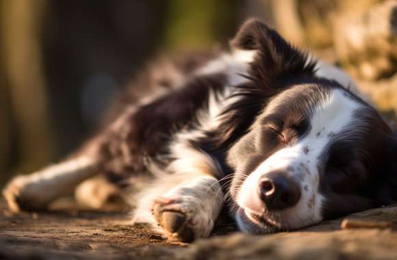 Relaxing Border Collie