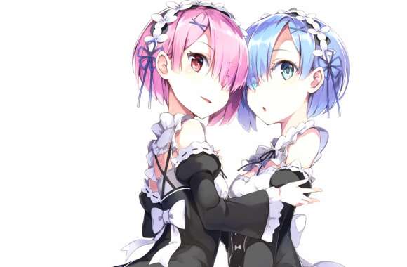 Rem and Ram ReZero Twins wallpapers hd quality