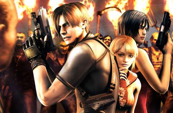 Resident Evil 4 - Leon, Ada, and Ashley in Action