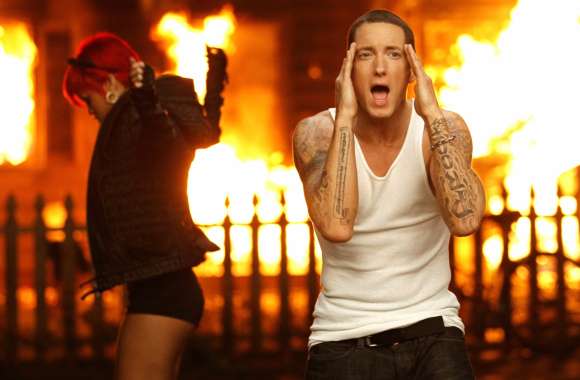 Rihanna & Eminem HD Music Wallpaper