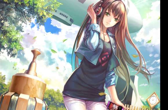 Rin Shibuya with Headphones - Fall Anime wallpapers hd quality