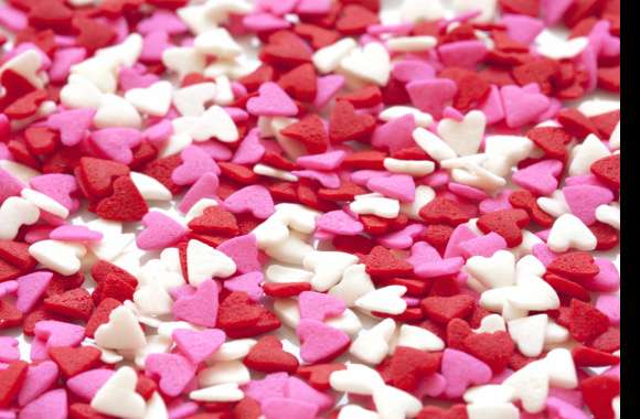Romantic Colors Heart-shaped Heart Food Candy