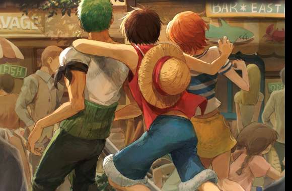 Roronoa Zoro Monkey D. Luffy Nami (One Piece) Anime One Piece