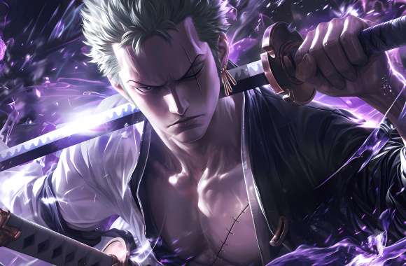 Roronoa Zoro Purple aesthetic