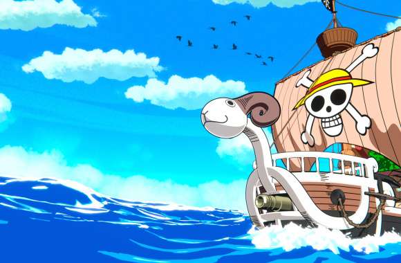 Sailing With Going Merry - 4K One Piece Wallpaper wallpapers hd quality