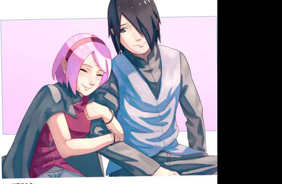 Sakura Haruno Sasuke Uchiha Anime Boruto