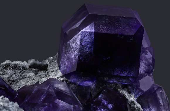 Sapphire Fluorite Crystal