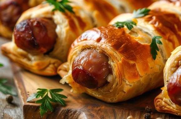 Savory Delights Your Pigs in a Blanket Wallpaper Now!