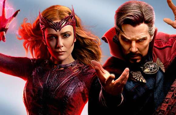 Scarlet Witch Elizabeth Olsen Doctor Strange Benedict Cumberbatch Movie Doctor Strange In The Multiverse Of Madness