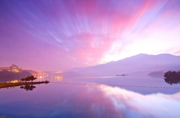 Scenic Reflection Nature Lake Cloud 8k Ultra