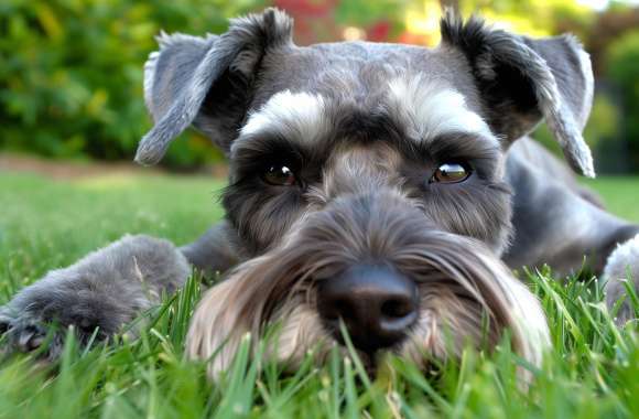 Schnauzer Close Up